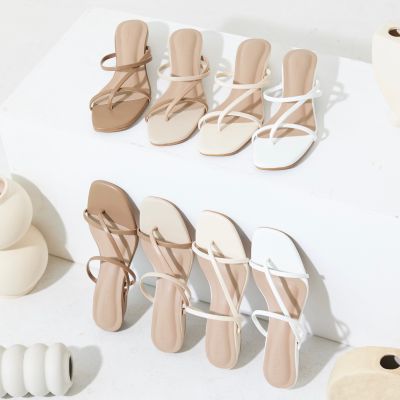 Akemi sandals (V.2) by Pairs.studio  รองเท้าผู้หญิง ส้นสูง1นิ้ว.