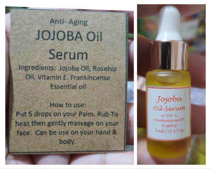 Jojoba Oil Serum antiaging 4 IN 1 with essential oil Lazada PH
