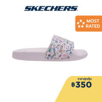 Skechers สเก็ตเชอร์ส รองเท้าแตะผู้หญิง Women Cali Side Lines 2.0 Skool Daze Walking Slides - 8730080-LTPK