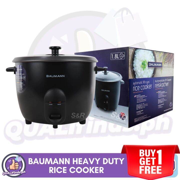 Qualifinds Heavy Duty 10 Cups Rice Cooker Baumann Living Lazada PH