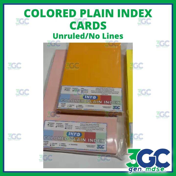 Study Smart with Unlined Index Cards Get Creative with 6 Different