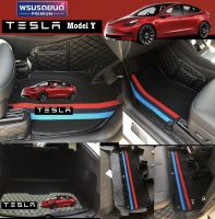 (ฟรี!!หมอนรองคอ++สายเบลท์)Tesla Model Y(หนังคัดเกรด30สีมาผลิต)