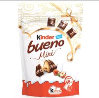 Kinder Bueno Mini คินเดอร์บรูโน มินิ ช็อกโกแลตสอดไส้เฮเซลนัท ห่อใหญ่ 68 ชิ้น