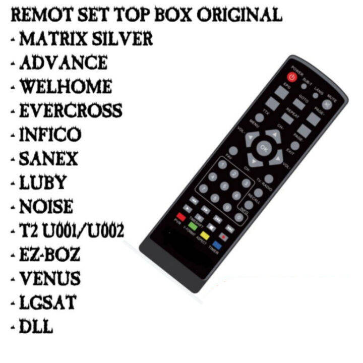 Remot kontrol remote set top box /remote STB UNIVERSAL/REMOTE CONTROL