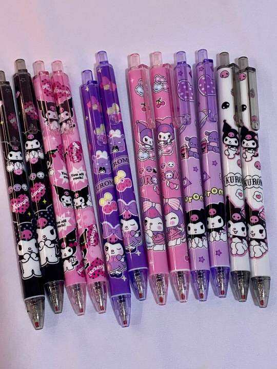 Sanrio Kuromi Design Press ballpen 12pcs Cute Design Ballpen | Lazada PH