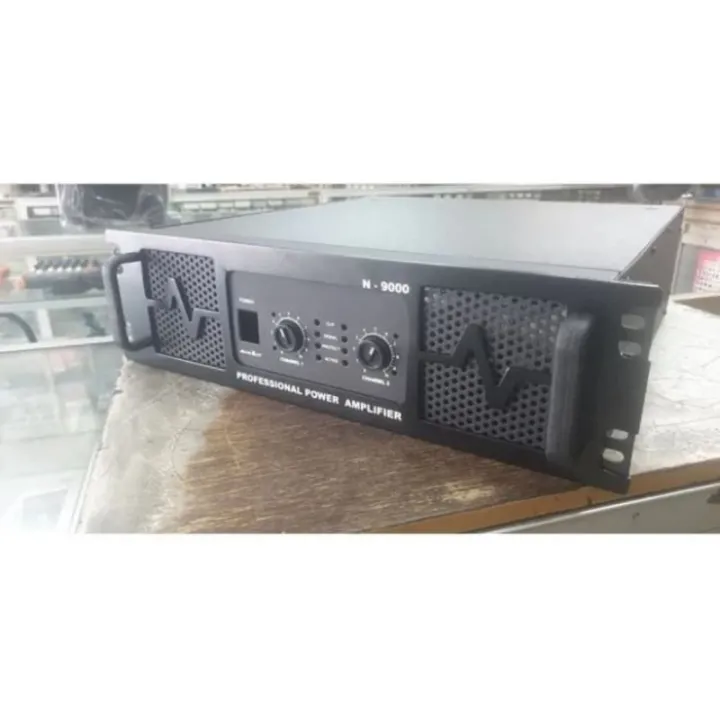 Bok power amplifier tipe N9000 lengkap aksesoris ukuran 3U Box power