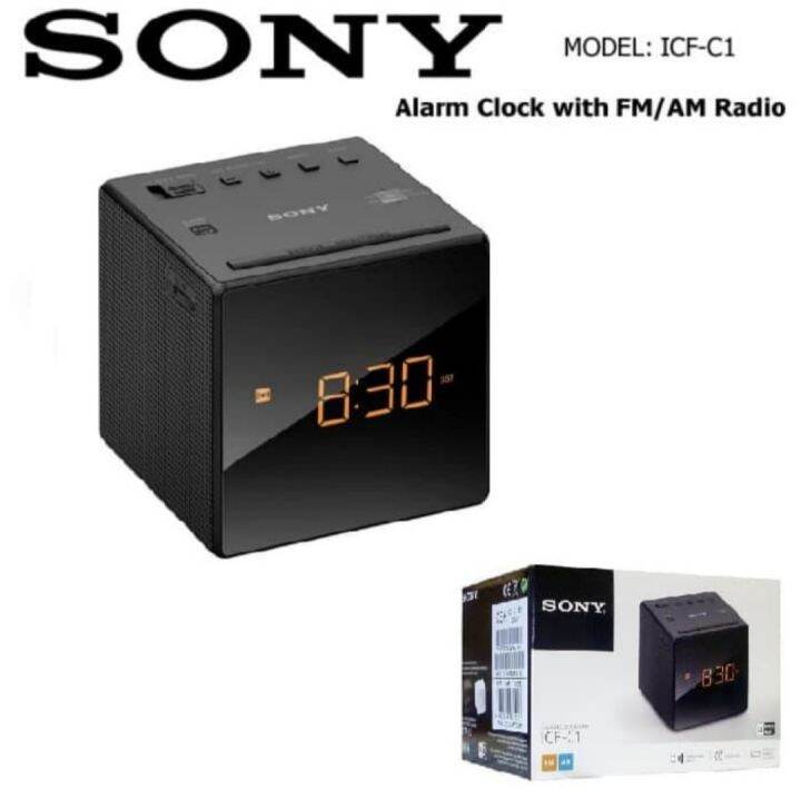 Radio sony fm/am sony icf c1 radio digital clock Lazada Indonesia