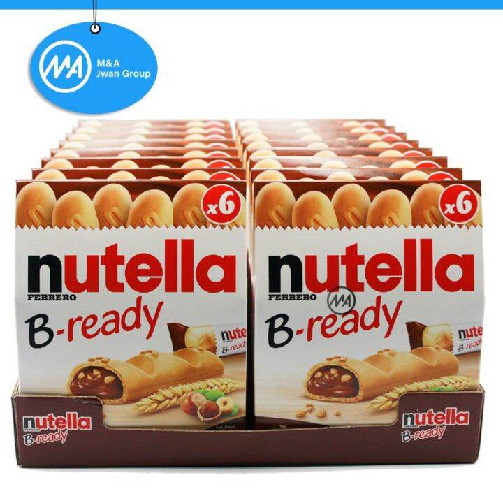 Nutella B-ready บิสกิตสอดไส้ช็อคโกแลตนูเทลล่า Nutella B-Ready By ...