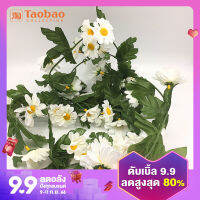 ท่อแอร์หวายดอกไม้สีขาวสดใสเหมือนจริงท่อระบายความร้อนที่สวยงามของตกแต่งพันรอบบังแดดสำหรับห้องรับแขกติดตั้งในห้อง