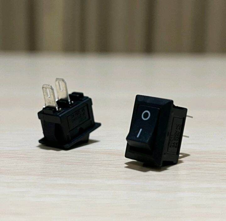 SWITCH ROCKER SAKLAR ON OFF 2 PIN KOTAK MINI 3A 250V 6A 125V | Lazada ...
