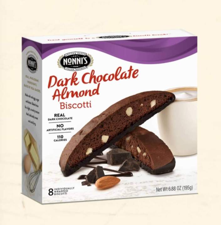 Nonni's Dark Chocolate Almond Biscotti -195g 