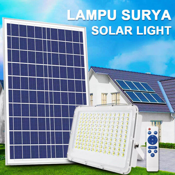 ROYALCD Lampu Tenaga Surya Led Solar Lights Outdoor Flood Street Lampu ...