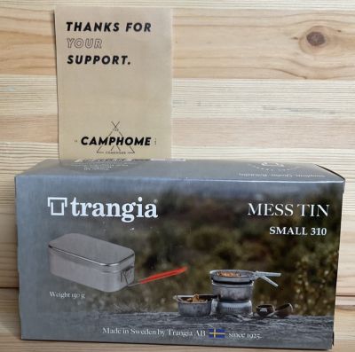 Trangia MESS TIN /Small 310 หม้อสนามเหลี่ยมอลูมิเนียมขนาดเล็ก มือจับสีแดง