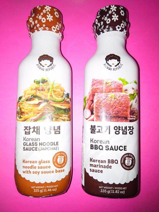 Ajumma Republic Bbq sauce 355g/Japchae Sauce 325g Lazada PH