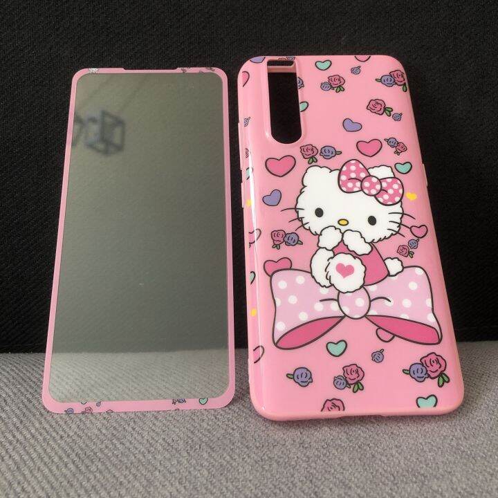 เคสและฟิล์ม-vivo-v15pro-เคสฟิล์มลายการ์ตูน-เคสหมีพูห์-เคสมินเนี่ยน-เคสโดเรม่อน-เคสสติช-เคสคิตตี้-เคสแมนยู-เคสadidas-เคสมิกกี้เม้าส์-เคสวันพีช