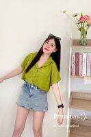 เสื้อเชื้ตครอปแขนสั้น