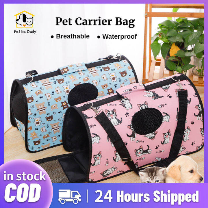 Pet Oxford Carrier Bag Portable Cat Dog Handbag Foldable Travel Pet Bag