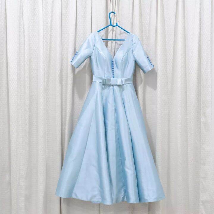 Dinner Wedding Dress Blue Lazada