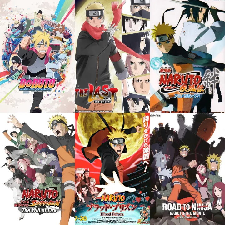 Anime Naruto Dvd Movie 12 Pcs Poster Series Lazada
