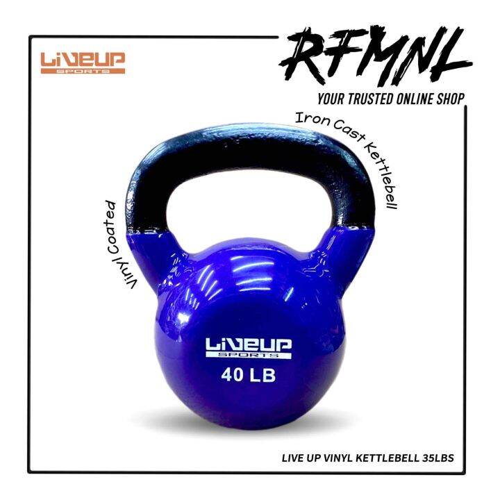 Live Up Vinyl Kettlebell 40lbs Lazada PH