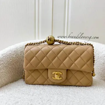 Chanel Small Hobo 22S Pink Lambskin with Pearl Crushed GHW Bag