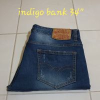 ยีนส์ยี่ห้อ indigo bank เอว 34 นิ้ว