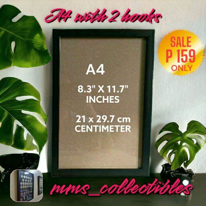 QUALITY GLASS FRAME A4 SIZE BLACK Lazada PH