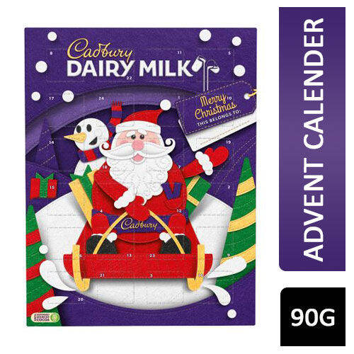 Cadbury Dairy Milk Festive Advent Calendar 90g Lazada