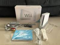 เครื่อง Nintendo Wii สีขาว เล่นแท้ งานกล่อง Japan Original เล่นผ่านสเตปดาว