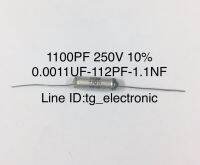 10ชิ้น 1100PF 1.1NF 0.0011UF 250V 10% C โพลิสไตรีน ของดี เก่าเก็บ แท้จากญี่ปุ่น  คุณภาพเต็ม100% อะไหล่วงจรอิเล็กทรอนิกส์