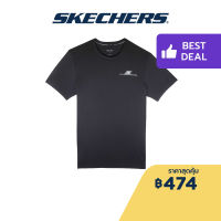 Skechers สเก็ตเชอร์ส เสื้อยืดวิ่งแขนสั้นผู้ชาย Men Running Tee Apparel - SP22Q4M429-00GH