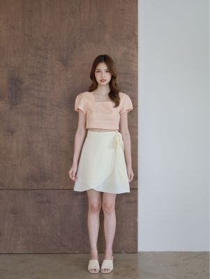 Plainperhaps - waft skirt short - กระโปรงป้ายแบบสั้น
