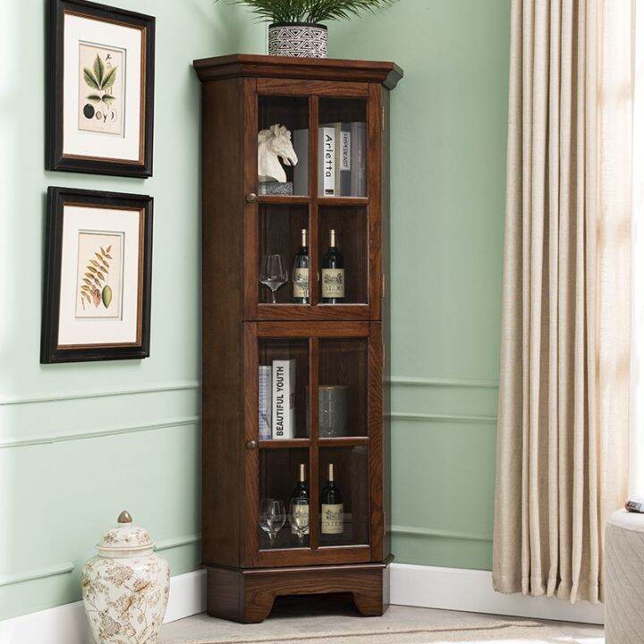 American Style Corner Living Room Solid Wood Corner