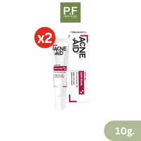 (2 หลอด) Acne-Aid Spot Gel Anti-Acne เจลแต้มสิว 10g. แอคเน่-เอด สำหรับสิวอุดตัน สิวอักเสบ