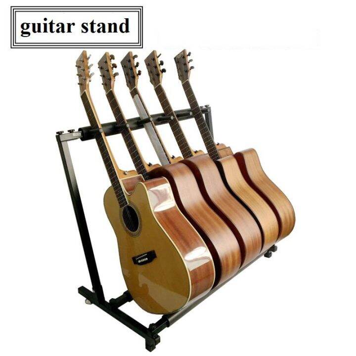 PLAYOU 5 Piece Guitar Holder Stable Multiple Folding Display Universal