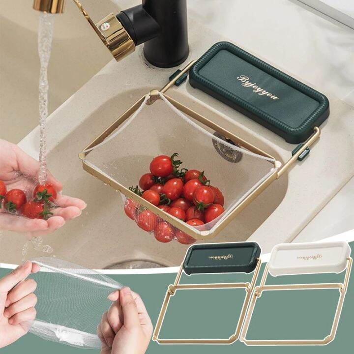 Kitchen Sink Filter Rack Disposable mesh Sink Strainer Bags Anti