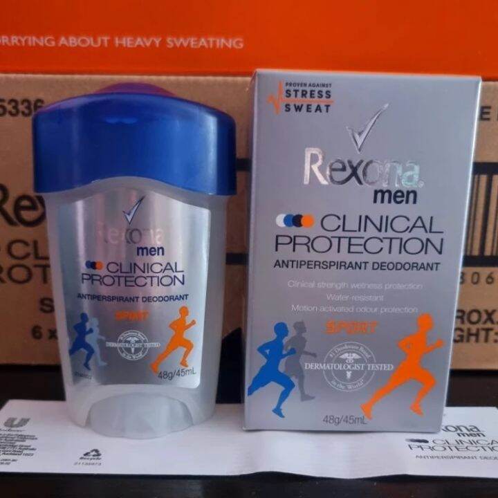 Rexona Men Clinical Protection Antiperspirant Deodorant Sports 45mL Lazada PH