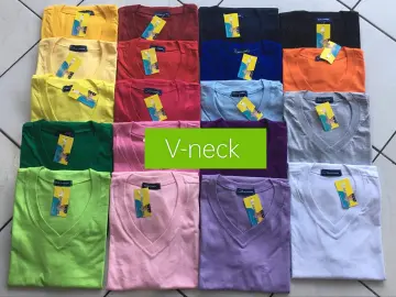 blue corner v neck shirt colors