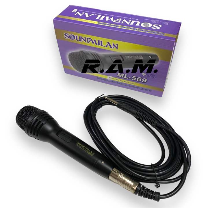 soundmilan-ไมค์สายของแท้-ml-569-ด้ามโลหะ