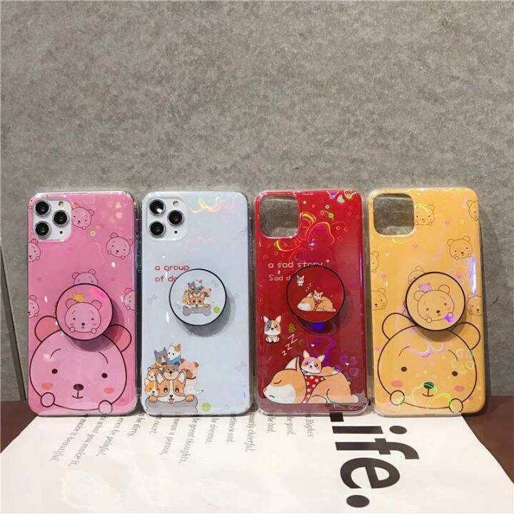 For Poco X5 case Soft Soft Holder Cartoon Bear Casing Silicone Colorful
