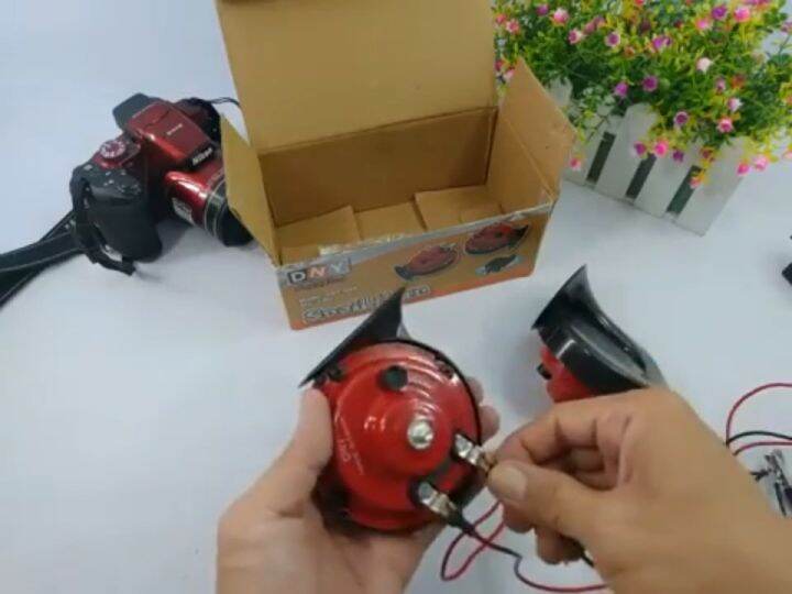 Klakson Keong Mobil 24 Volt Untuk Truk Dan Bus Komplit Dengan Relay