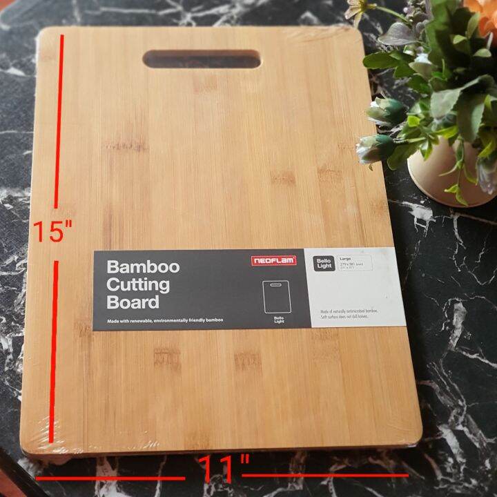 Neoflam Bamboo Cutting Board Large 11x15x.25" Lazada PH