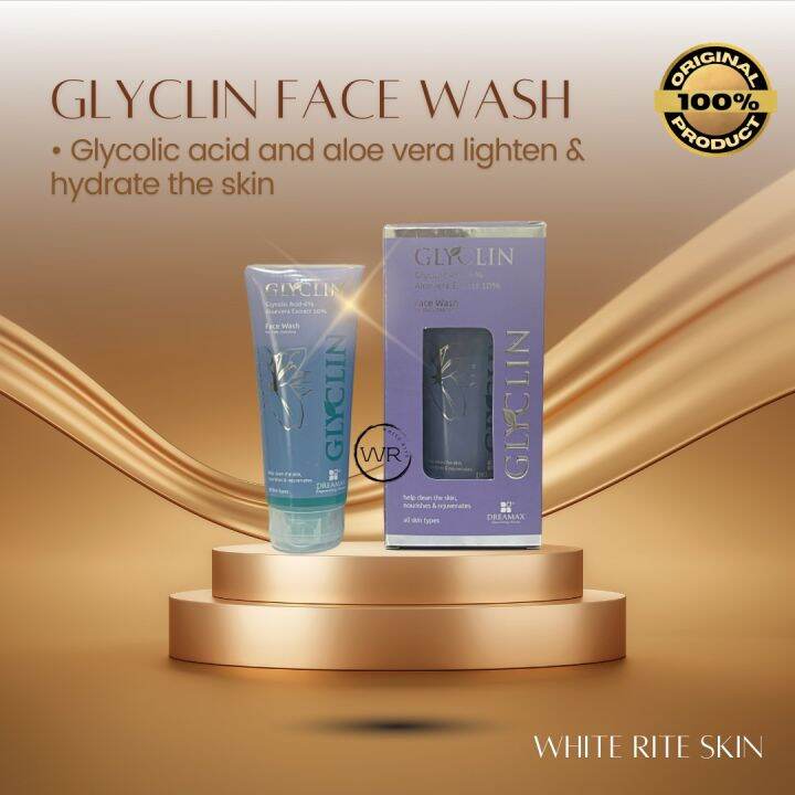 Glyclin Glycolic Acid Face Wash for Whitening Acne Control Brightening
