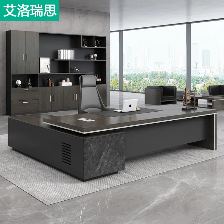 Boss Office Desk and Chair Combination Manager Desk Executive Desk Executive Desk Simple Modern