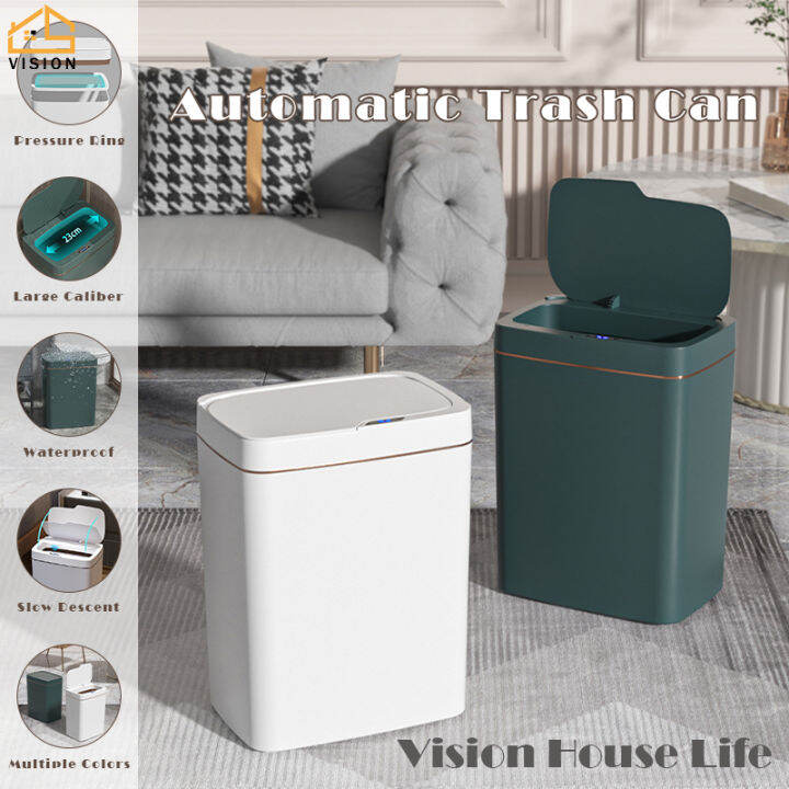 Vision 15L Automatic Trash Can Household Intelligent Garbage Can USB ...