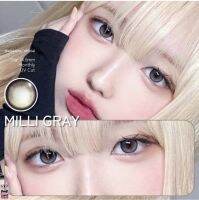 เลนส์แฟชั่น milli (พระจันทร์เสี้ยว)สีเทาและสีน้ำตาล ขนาดกลาง 14.5