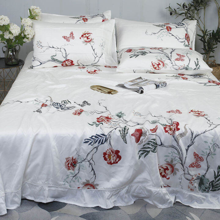 Foreign Trade Export Tencel Active Printing Lyocell Fiber Bed Sheet