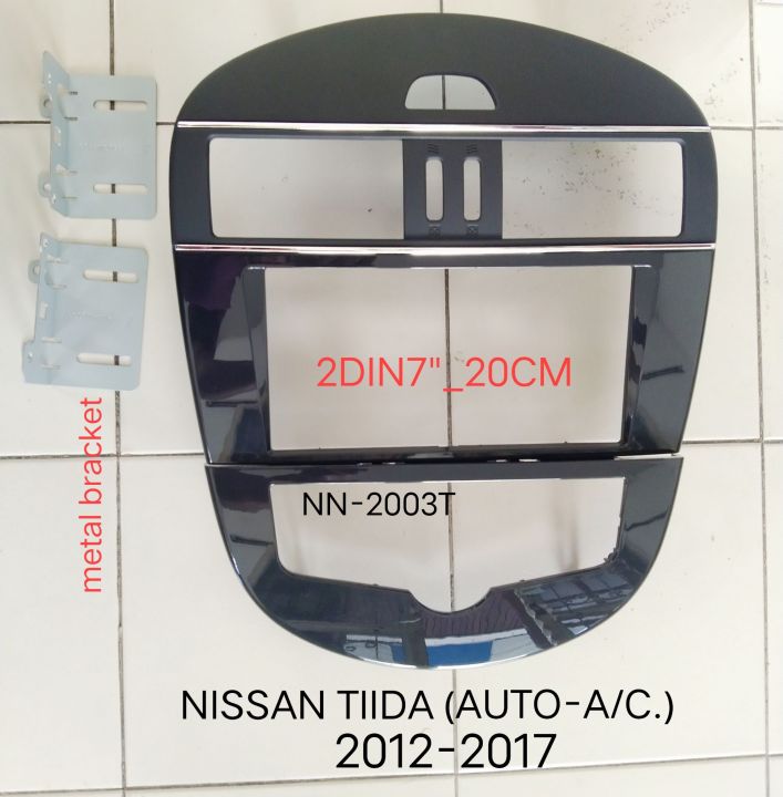 หน้ากากวิทยุ NISSAN TIIDA (Auto AC.) ปี 2012-2016 สำหรับเปลี่ยนเครื่องเล่นทั่วไป แบบ 2DIN7