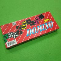 Red box of dominoes เกมส์โดมิโน L เกมส์ต่อ เกมส์โดมิโน สต็อกในประเทศไทย จัดส่งที่รวดเร็ว