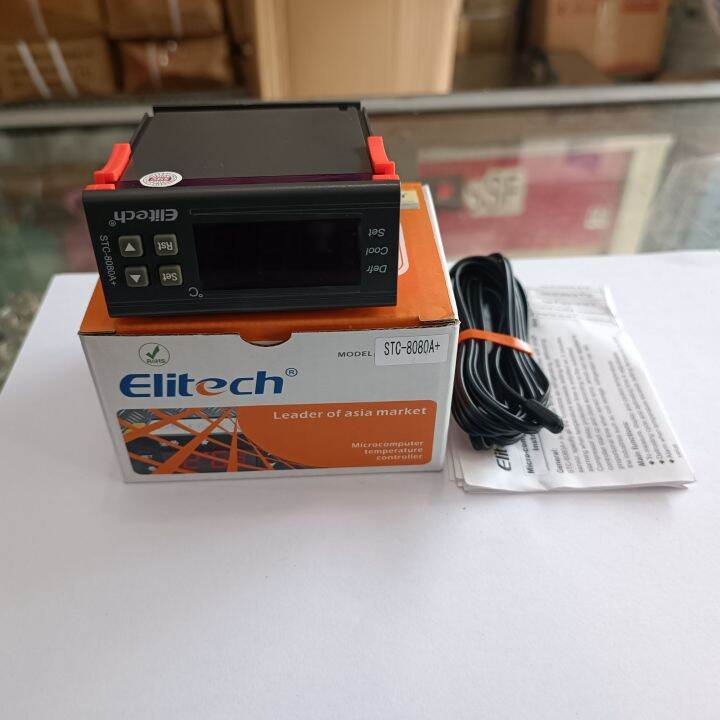 temperature controller / thermostat digital elitech STC8080A+ Lazada